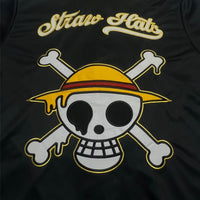 Straw Hat Drip - Hooded Baseball Jersey